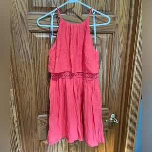Cocktail/mini  pink/coral dress, izbyer brand, size 9 juniors